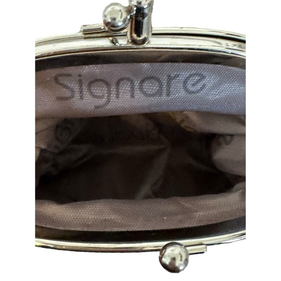 Signage Kiss Lock Owl Tapestry Coin Purse - Picture 4 of 5